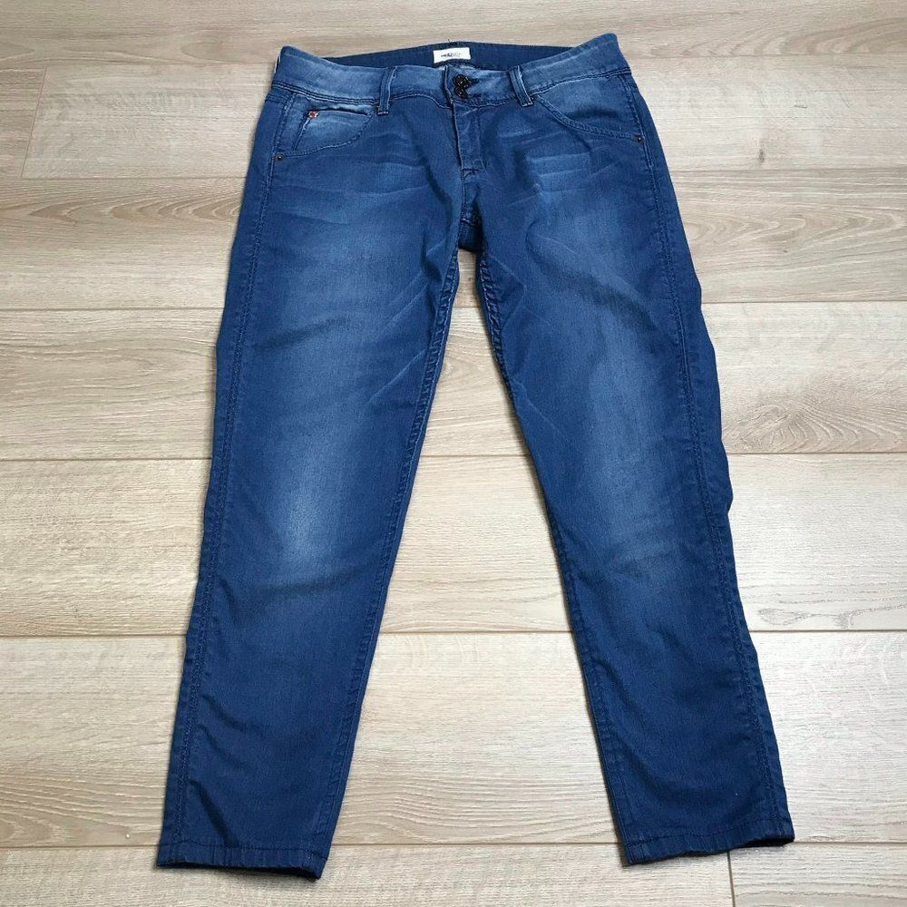 Hudson Cropped Boyfriend Jeans Mia Shade D Stretch Denim Size 28
